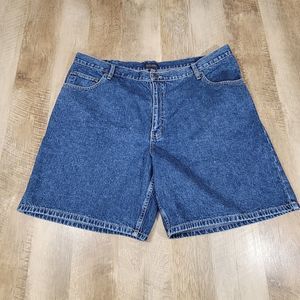 Saddlebred Men's Vintage Solid Denim Shorts Blue Size 42 NWT